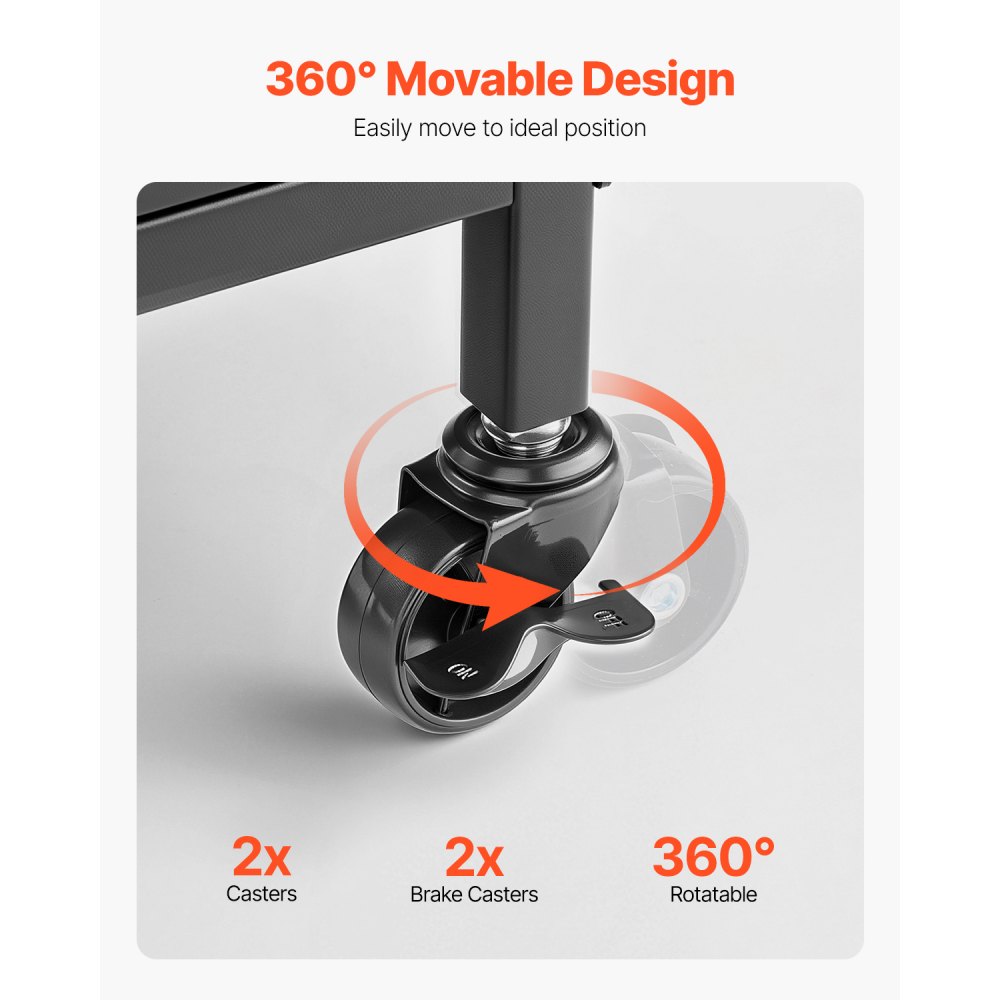 VEVOR Fishing Rod Holder for 10 Fishing Rods, Rolling Rod Stand Made of Alloy Steel for Organization and Storage, Space-Saving Floor Stand for Fishing Equipment, Gifts for Fishing Enthusiasts