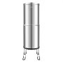 VEVOR Sistema di Filtraggio dell'Acqua a Gravità 12,3 L Acciaio Inox 304, Con 2 Filtri a Carbone 2 Filtri di Defluorurazione, Rubinetto Supporto da Banco per Campeggio Viaggio in Camper Uso Domestico