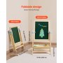 VEVOR Cavalletto da Arte per Bambini 2 in 1, Cavalletto da Arte in Legno a Doppia Faccia con Lavagna Magnetica, Tavolo da Disegno Pieghevole Girevole Regolabile con Accessori per Pittura per Ragazzi