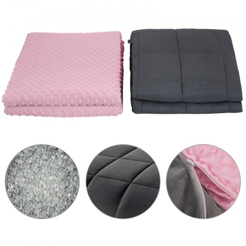 Coperta Ponderata Con Copripiumino 6.8kg 102x152cm Sonno Naturale Cotone