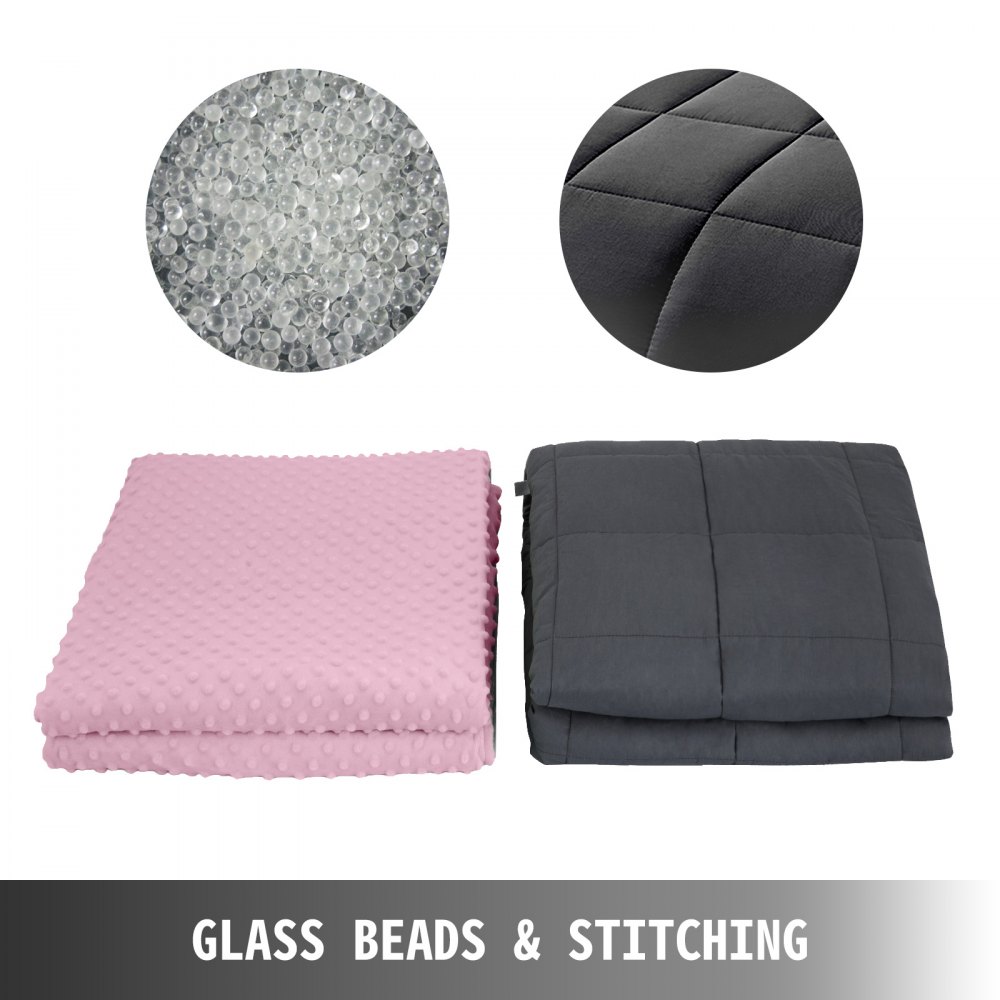 Coperta Ponderata Con Copripiumino 6.8kg 102x152cm Sonno Naturale Cotone