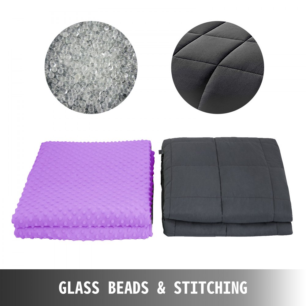 Coperta Ponderata+trapunta 6.8kg 152x203cm Pulizia Facile Traspirante Lavabile