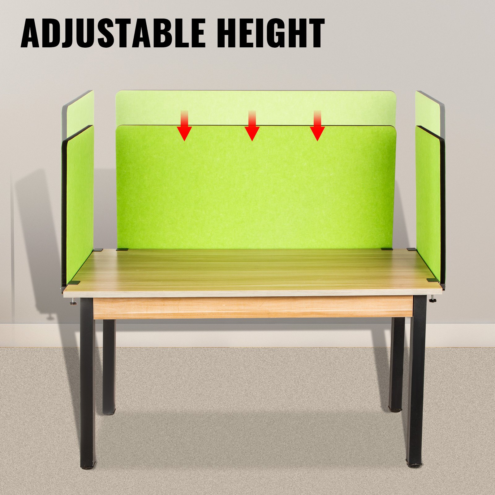 Vevor Pannelli Fonoassorbenti 48'' 3 Pannelli Isolamento Acustico Colore Verde