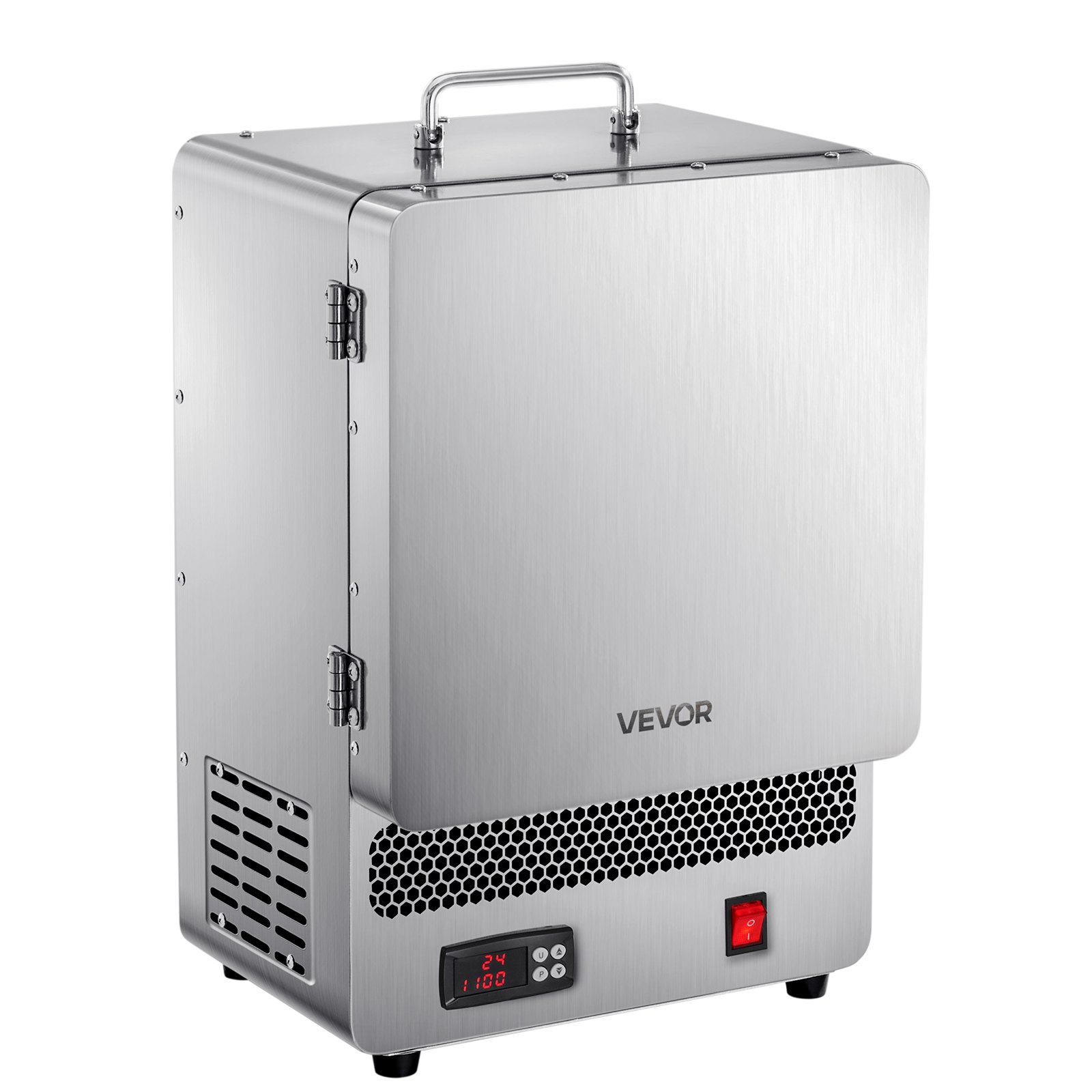 VEVOR Tabletop Melting Kiln 1500W Powerful Electric Kiln 1200℃ Maximum Temperature, Stainless Steel Gold Melting Kiln for Wax Casting, Clay DIY, Metal Tempering, Glazing on Ceramics, Silver