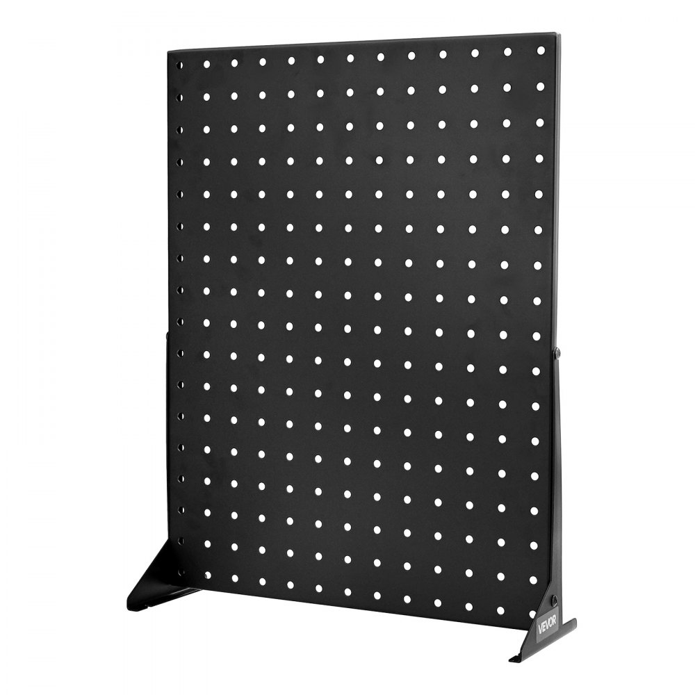 VEVOR Espositore per Pannello Forato, Espositore da Tavolo con Pannello Forato 440 x 330 x 114 mm, in Acciaio Laminato a Freddo Ispessito, per Negozi Alimentari Gioiellerie, Nero 4 Pezzi