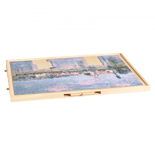Tavolo Puzzle Girevole Con Ruote 360° E Cassetti – Perfetto Per Puzzle Da 1000 Pezzi, Leggero E Portatile!