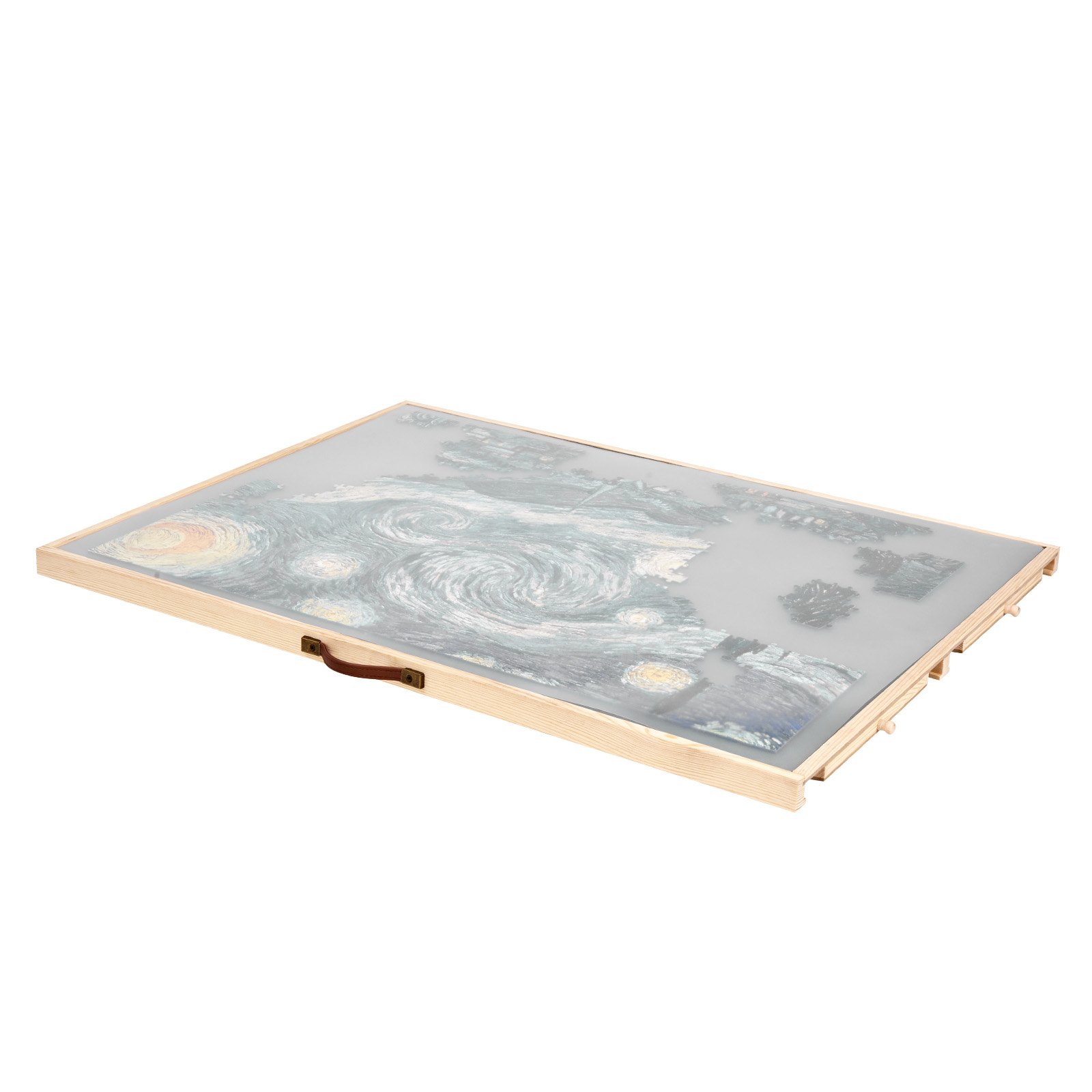 VEVOR Tavolo per Puzzle 865 x 635 mm da 1500 Pezzi, Set da Tavolo per Puzzle Standard Portatili in Legno con 4 Cassetti in Feltro Colorato e Coperchio, con 2 Angoli di Inclinazione per Adulti