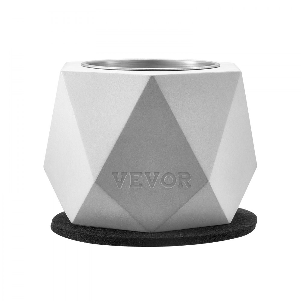 VEVOR Braciere da Tavolo,Tavolo in Cemento Caminetto Decorazione per Interni Esterni, Bruciatore Portatile ad Alcol denaturato Smores Maker, Mini Braciere Patio Balcone con Estintore Chiaro Grigio