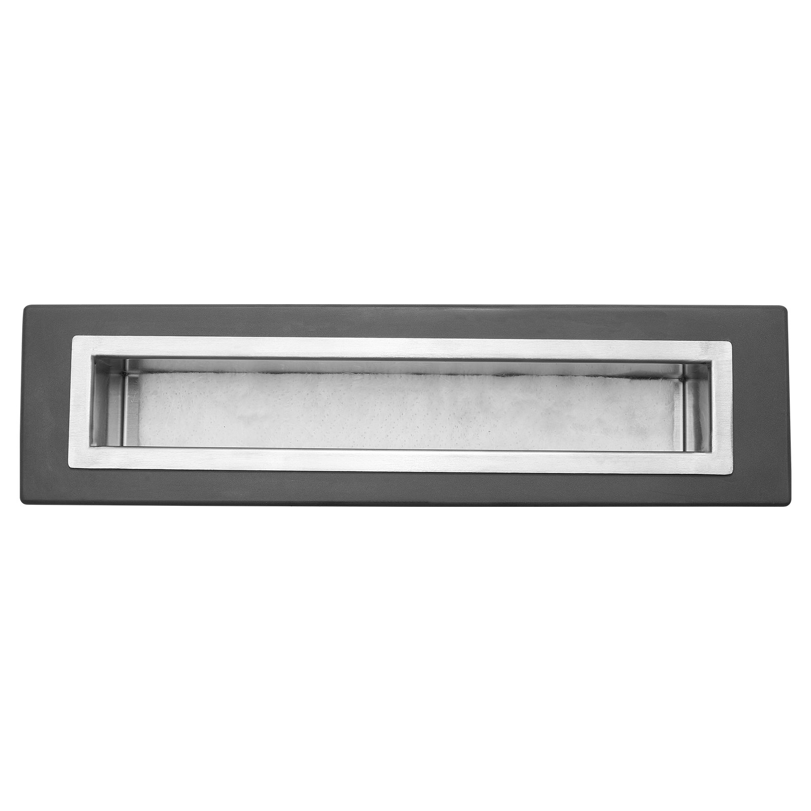 VEVOR Braciere da Tavolo, Braciere in Cemento Caminetto 380 mm, Decorazione per Interni Esterni, Bruciatore ad Alcol denaturato per Patio Balcone con Copertura per Estintore, Quadrato Chiaro Grigio