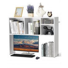 VEVOR Libreria da Tavolo Organizattore a 1 Piano per Ufficio 94x24x73 cm Bianco