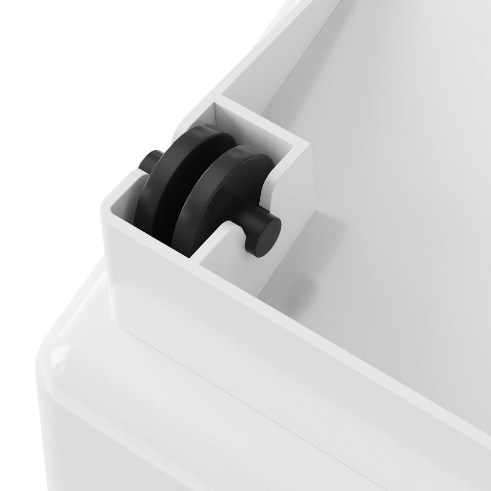 VEVOR Contenitori per Alimenti da Cucina 15 L x 2, Contenitore Coperchio Trasparente PP a Ruote, Contenitore Ermetico per Riso, Farina, Zucchero, Legumi, Frutta Secca, Cibo per Animali Domestici