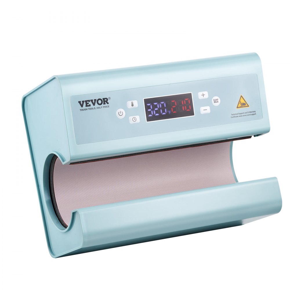 VEVOR Pressa di Calore Automatica per Tazze a Sublimazione da 12 a 32 oz, Pressa a Caldo per Tazza Mug Impostazione Temperatura Tempo per Tazze, Pressa a Caldo per Tazza Faidate, Pressa a Caldo Blu