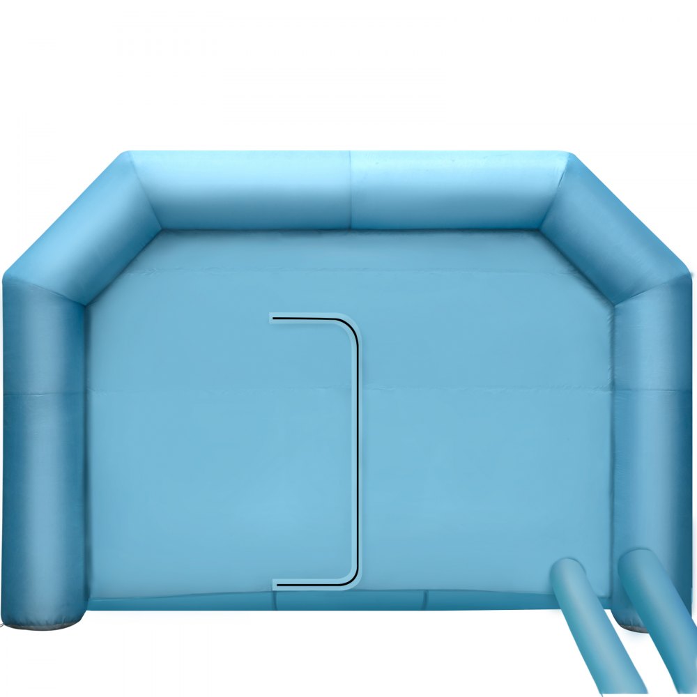 VEVOR Cabina di Verniciatura Gonfiabile 9x6x4 m, Tenda di Verniciatura Gonfiabile per Auto, con Sistema di Filtrazione con Ventilatore, Realizzata in Oxford e PVC