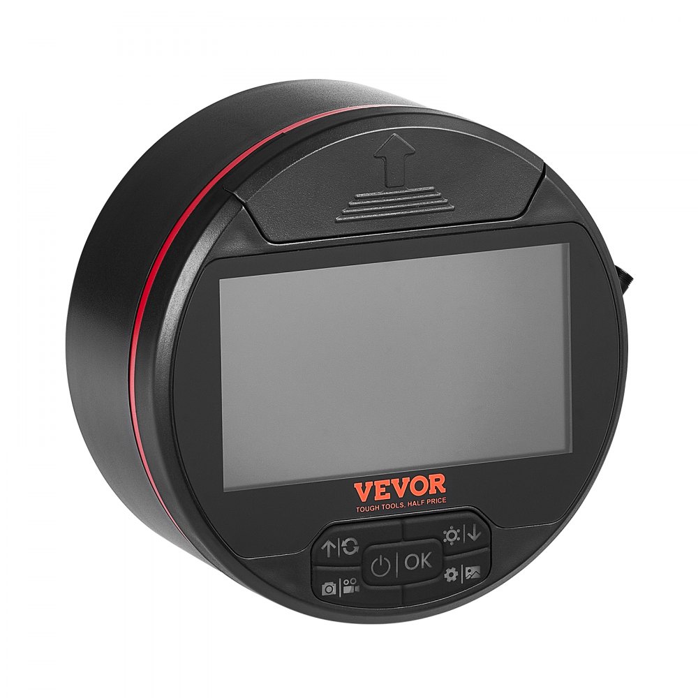 VEVOR Endoscopio a Tripla Lente, Telecamera per Endoscopio Luci LED, Schermo IPS 4,3" Cavo 5 m, Scheda da 32 GB, Fotocamera Impermeabile IP67 Ispezione Auto, Drenaggi, Tubazioni, Impianti Idraulici