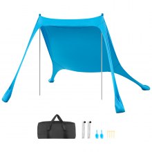Tenda Spiaggia Portatile Con Ancoraggio Sabbia - UPF50+, 4 Pali Tenda Spiaggia Portatile Con Ancoraggio Sabbia - UPF50+, 4 Pali