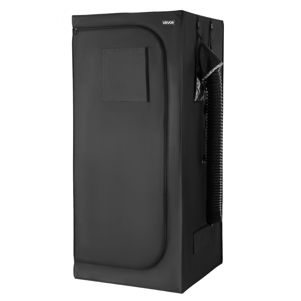 VEVOR Kit Completo per Tenda Idroponica Coltivazione da Interno 80x80x180 cm, Tenda da Coltivazione con Illuminazione LED a Spettro Completo, Sistema di Ventilazione, Mylar Riflettente