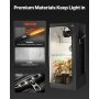 VEVOR Kit Completo per Tenda Idroponica Coltivazione da Interno 80x80x180 cm, Tenda da Coltivazione con Illuminazione LED a Spettro Completo, Sistema di Ventilazione, Mylar Riflettente