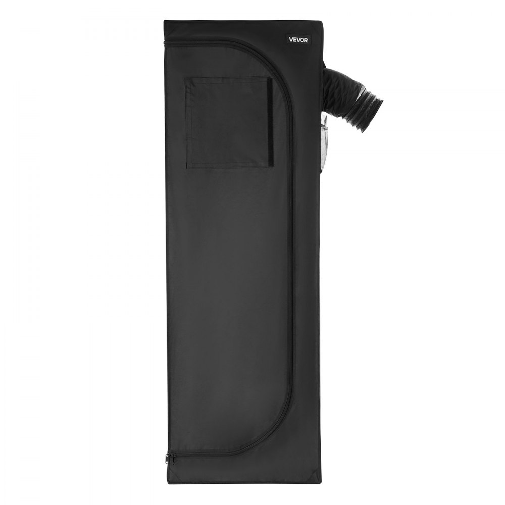 VEVOR Kit Completo per Tenda da Coltivazione da Interno 60x60x180 cm Tenda da Coltivazione con Illuminazione LED a Spettro Completo, Sistema di Ventilazione, Mylar 600D, per Fiori Verdure