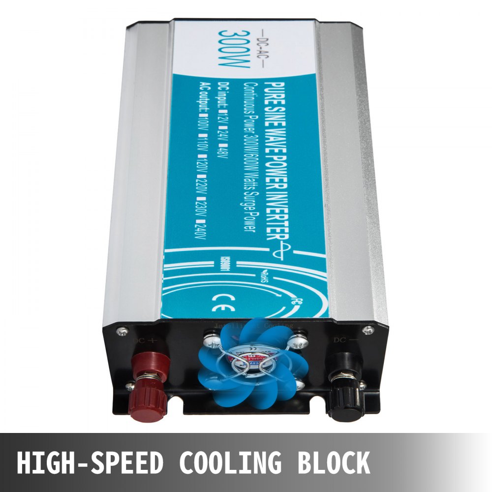 Inverter Onda Sinusoidale Pura Convertitore Fuori Griglia 300w 600w 12v A 220v