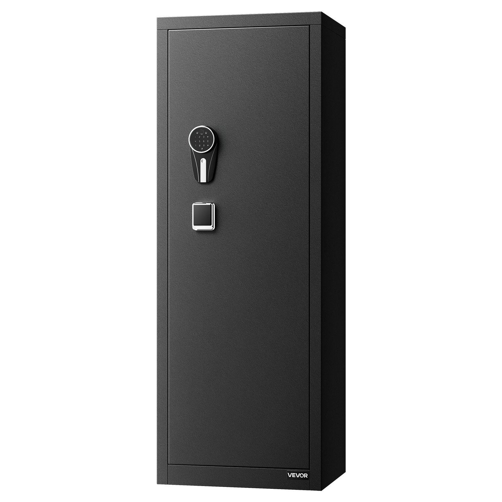 VEVOR Cassaforte Armadio Portafucili da 8 a 10 Armi, Cassaforte per Armi da Fuoco con Impronta Digitale e Password e Chiavi, con 3 Tasche per Supporti Regolabili, Accesso Rapido, per la Casa
