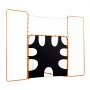 VEVOR 3 in 1 Lacrosse Goal (3.66 x 2.74 m) Large Lacrosse Net with Backstop and Target, Quick and Easy Assembly Rebounder Equipment for Garden, Training Nets with Steel Frame
