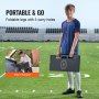 VEVOR Pedana da Rimbalzo da Calcio 800 x 300 mm Parete da Calcio Portatile, 2 Angoli di Rimbalzo, Pedana da Rimbalzo Pieghevole, Attrezzatura Allenamento per Bambini Adulti, Esercizi di Passaggio Tiro