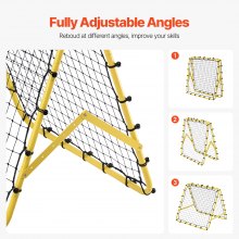 VEVOR Rete da Rimbalzo da Calcio 1016 x 889 x 939,8 mm Facile Installazione