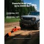 VEVOR Snatch Block per Recupero Verricello 30 T , Sistema di Carrucole Resistenza Rottura 30 T con Corda 10 - 14 mmAccessorio di Recupero Fuoristrada per Recupero su Camion, Trattori, ATV e UTV