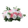 VEVOR Flower Ball Arrangement Bouquet 10 PCS, 450 mm Diameter Artificial Flower Balls Wedding Table Centerpieces, Rose Arrangements for Wedding Centerpiece Home Decorations, Pink and White Roses