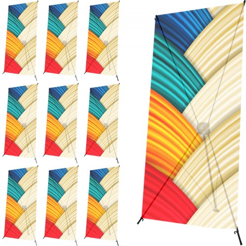 10 Pezzi Espositore Treppiede 80x180cm Display Per Insegna Commerciale Con Borsa