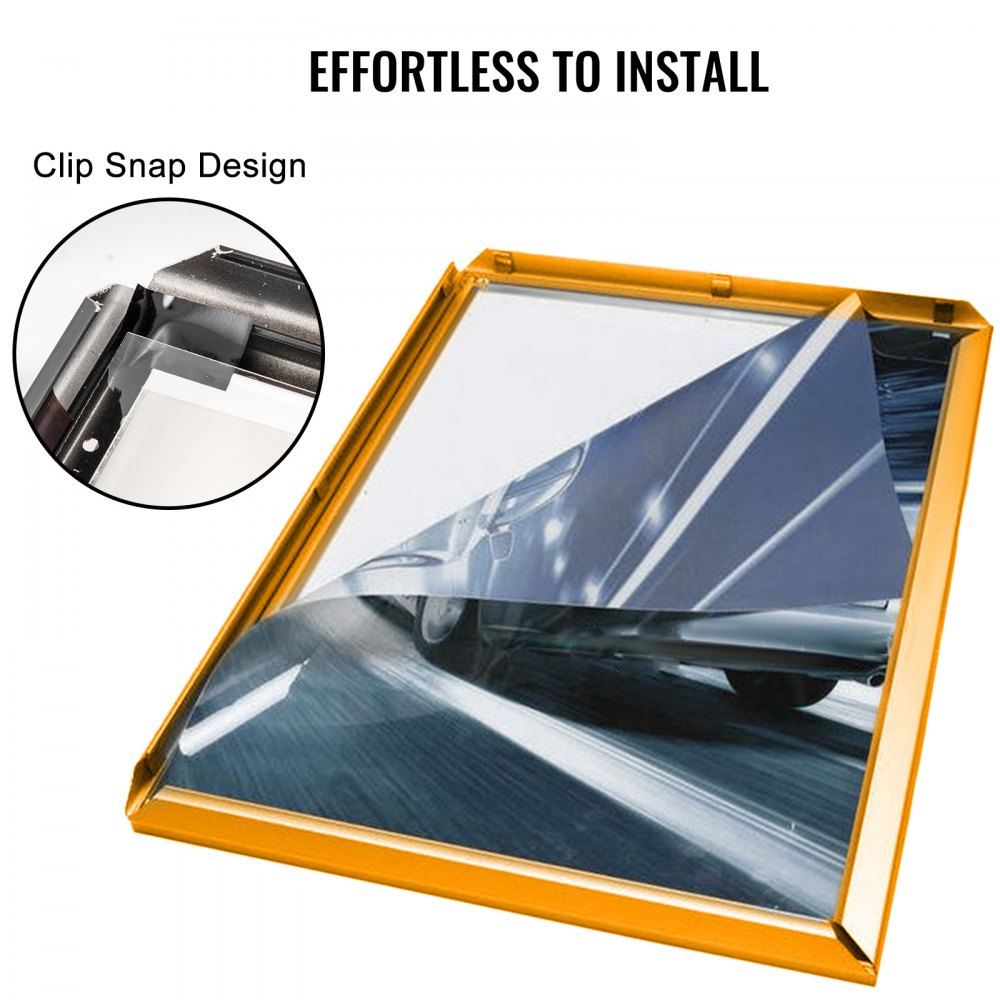 Vevor Display Del Poster Del Film 420 X 594mm Riquadro Cornice In Alluminio Oro