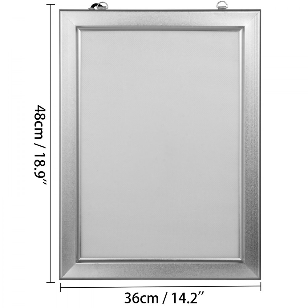 Portaposter Cornice A Scatto Con Luce A Led Per Pubblicità Espositori 480x360mm