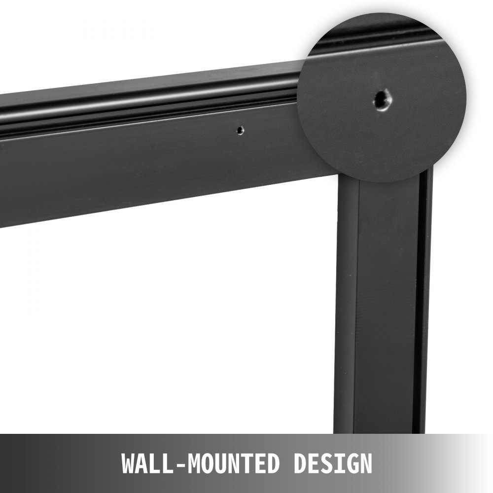 VEVOR Bacheca Chiusa con Anta Battente per Interni 49cmx36cm Cornice per Poster Bloccabile con 2 Chiavi Espositore da Parete nero in Lega di Alluminio Impermeabile