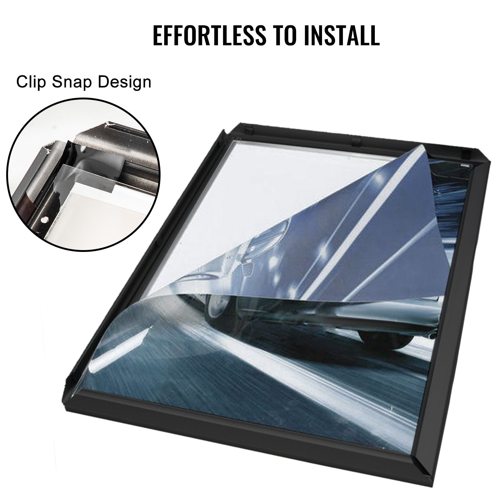 Vevor Cornice Per Poster A Led 297 X 420mm Display Del Poster Del Film In Nero