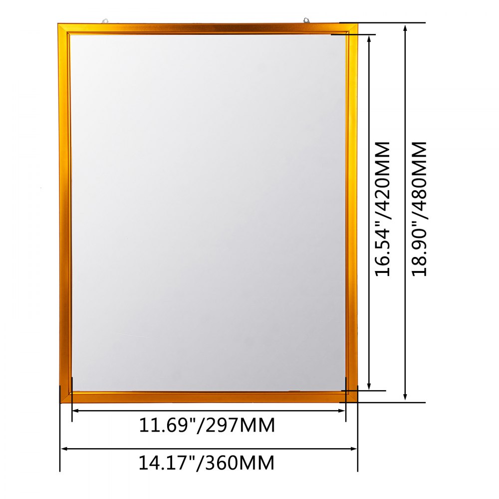 Vevor Cornice Per Poster A Led 297x420mm Display Del Poster Del Film In Dorato