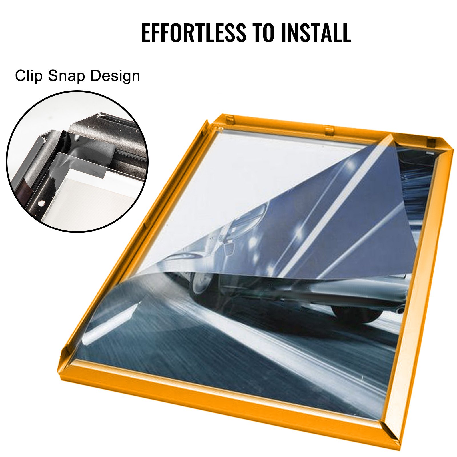 Vevor Cornice Per Poster A Led 297x420mm Display Del Poster Del Film In Dorato