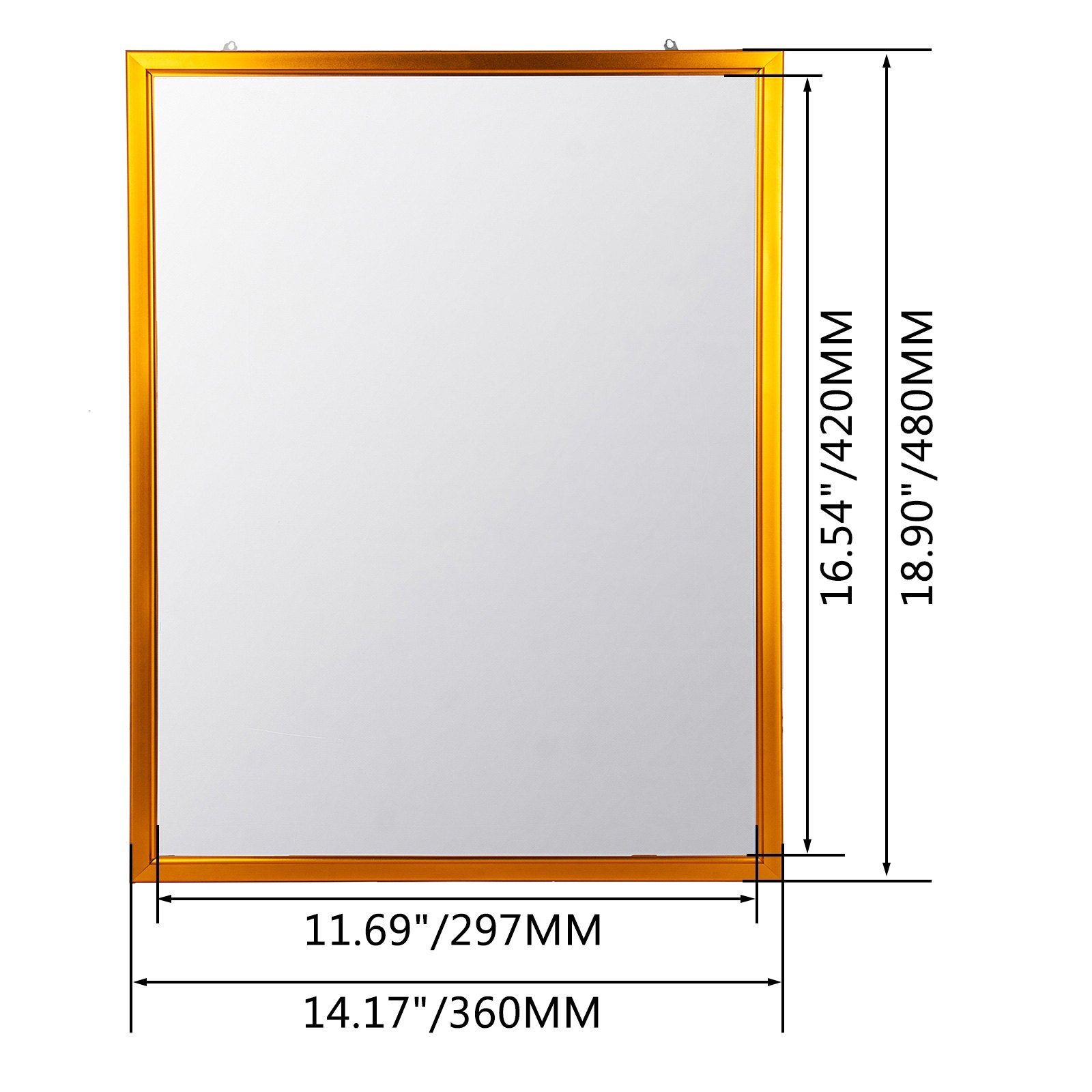 Vevor Cornice Per Poster A Led 297x420mm Display Del Poster Del Film In Dorato