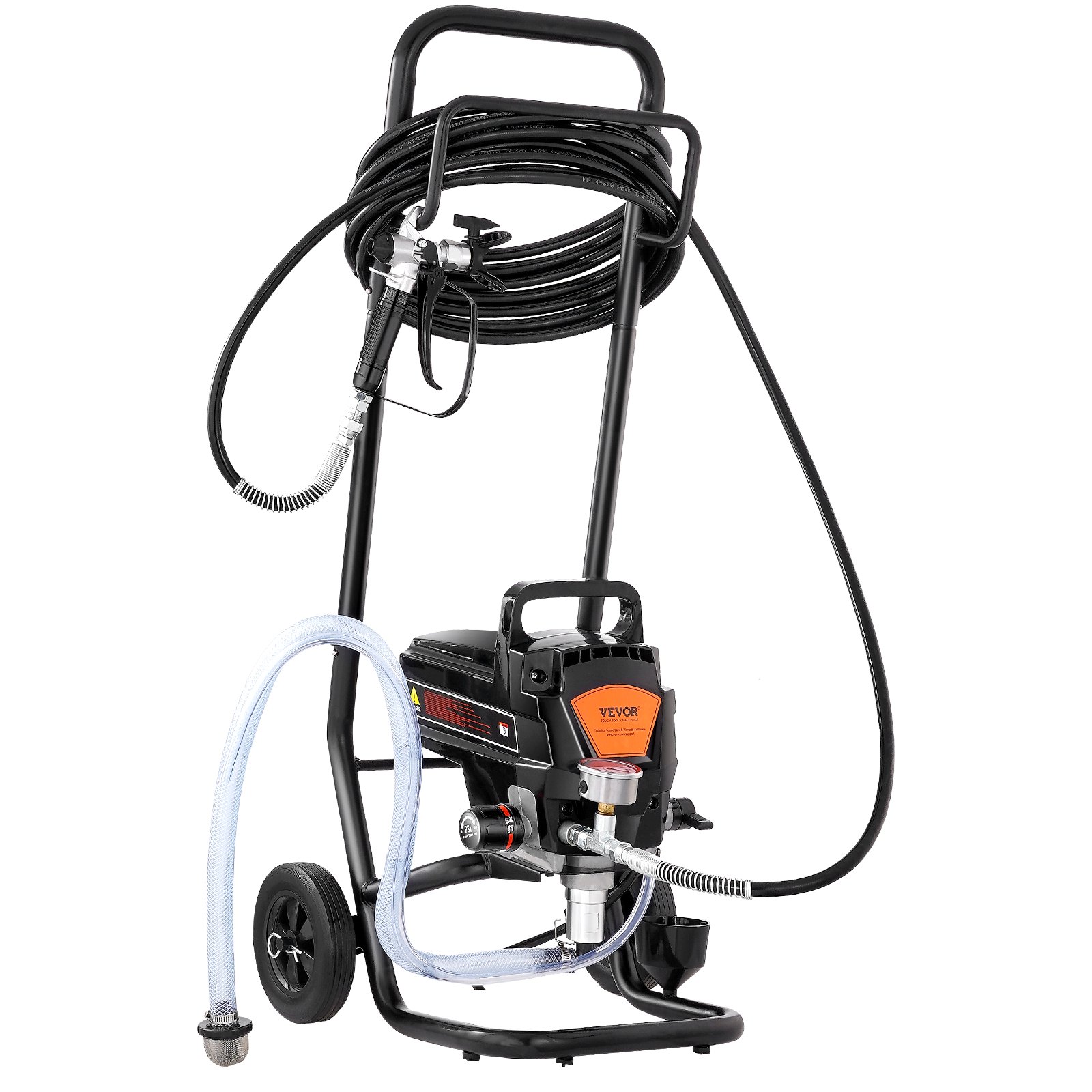VEVOR Spruzzatore Airless per Vernice con Supporto, Alta Efficienza da 950 W 3000 PSI, Effetto Pittura Fine e Uniforme, Spruzzatori di Vernice per Mobili e Recinzioni Interni ed Esterni Domestici