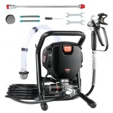 VEVOR Spruzzatore Airless per Vernice con Supporto, Spruzzatore Airless Elettrico ad Alta Efficienza da 750 W 3000 PSI, Effetto Verniciatura, per Mobili e Recinzioni Interni ed Esterni di Casa