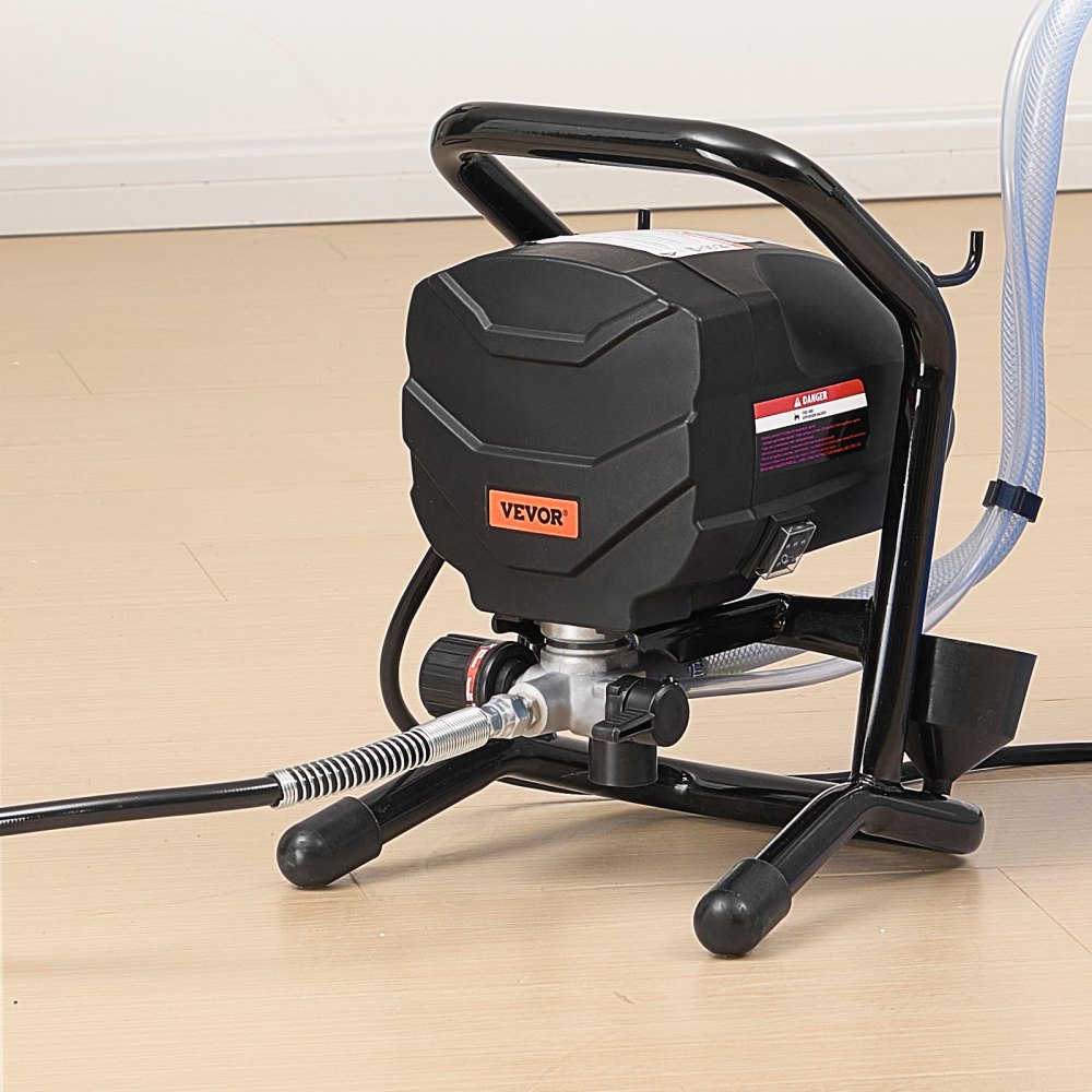 VEVOR Spruzzatore di Vernice Airless 650W 3000 PSI Portata max. 1,17 Litri/min, Kit Spruzzatore Vernice Uso Commerciale per Auto Casa Interiore Esteriore, Attrezzatura Vernice Tubo 7,6 m con Ugello