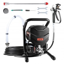 VEVOR Spruzzatore di Vernice 650w 3000 PSI Tubo 7,6m Commerciale Casa 1,17L/min