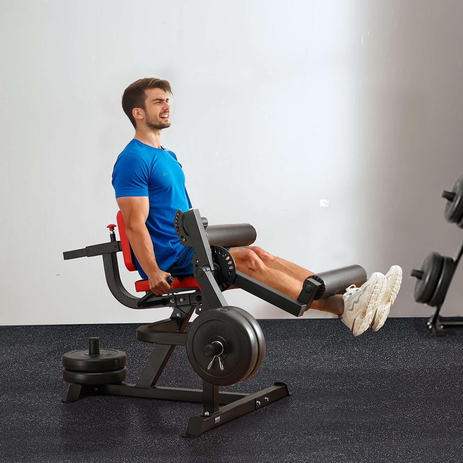 VEVOR Gambe Macchina di Esercizi, per Estensione e Curva , Capacità di 317 kg, Panca per Allungamento, Attrezzatura Regolabile Estensione Rotatoria per le Cosce Allenamento per Palestra