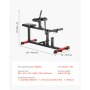 VEVOR Macchina per Polpacci da Seduti, Macchina Esercizio per Gambe per Sollevamento 199,5 kg, Regolazione Altezza Maniglia 5 Livelli, per Allenamento Polpacci, Piastre di Peso 50 mm
