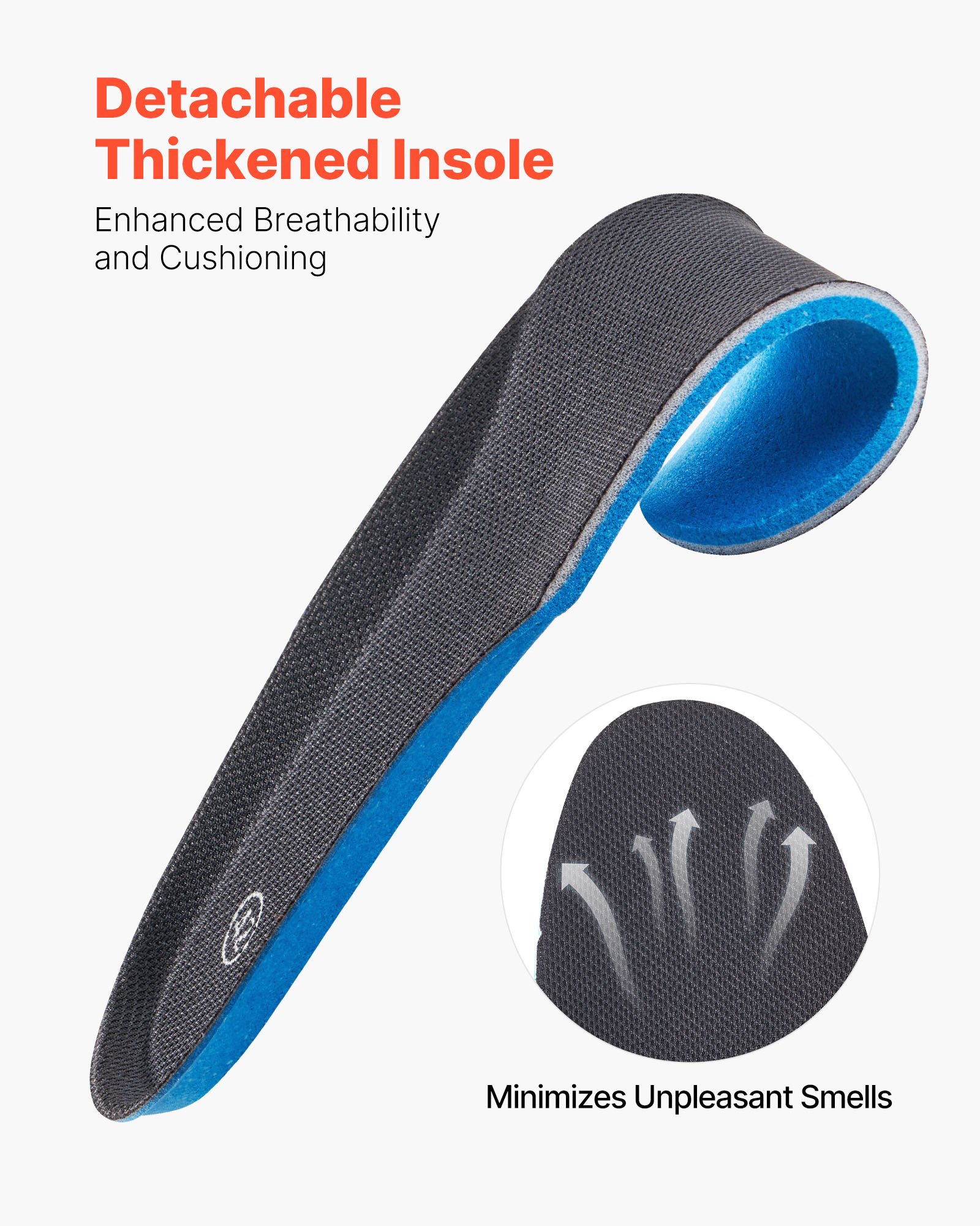 VEVOR Stivali da Lavoro Stivali da Combattimento Taglia UK 8,5 con Cerniera Altezza 203 mm Traspiranti da Esterno per Sicurezza all'Aperto per Escursionismo Tessuto Oxford 1000D, Scarpe da Moto, Nero