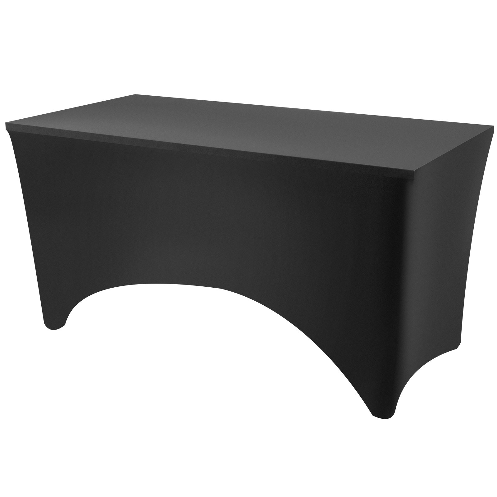 20 Pezzi Copritavolo Elasticizzato Tovaglia Copertura Per Tavolo Nero Per Festa