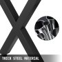 VEVOR Gamba da Tavolo Nero piedi per tavolo Gamba Tavolino e Scrivania in Acciaio Forma di X Gamba per Tavolo in Metallo 720x790mm Capacità da 1000kg