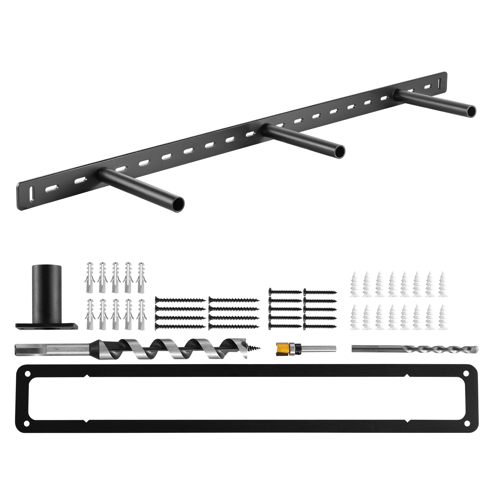 VEVOR Shelf Bracket, 1 pc., Heavy Duty Shelf Bracket 86 kg Load Capacity, Shelf Support 863.6x157.4x38.1 mm, for Concealed Shelves, Invisible Bracket for Floating Shelves for Wall Mounting