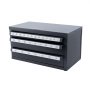 VEVOR Dispenser Cassetta per Punte da Trapano 29 Scomparti da 1,6 mm a 12,7 mm, Scatola Cassetti per Punte da Trapano 3 Cassetti per Trapano 375 x 200 x 200 mm Impilabile Conservazione da Officina Garage