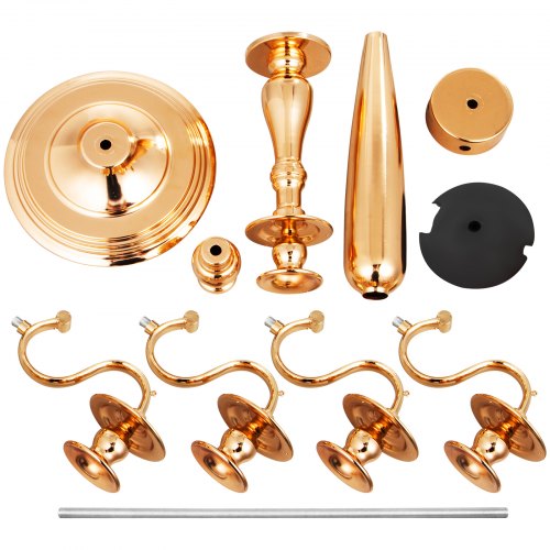 Nuovo Candelabro In Bronzo Portacandele In Metallo A 5 Bracci/3 Bracci Decorazione Di Nozze Centrotavola Per Eventi - 6