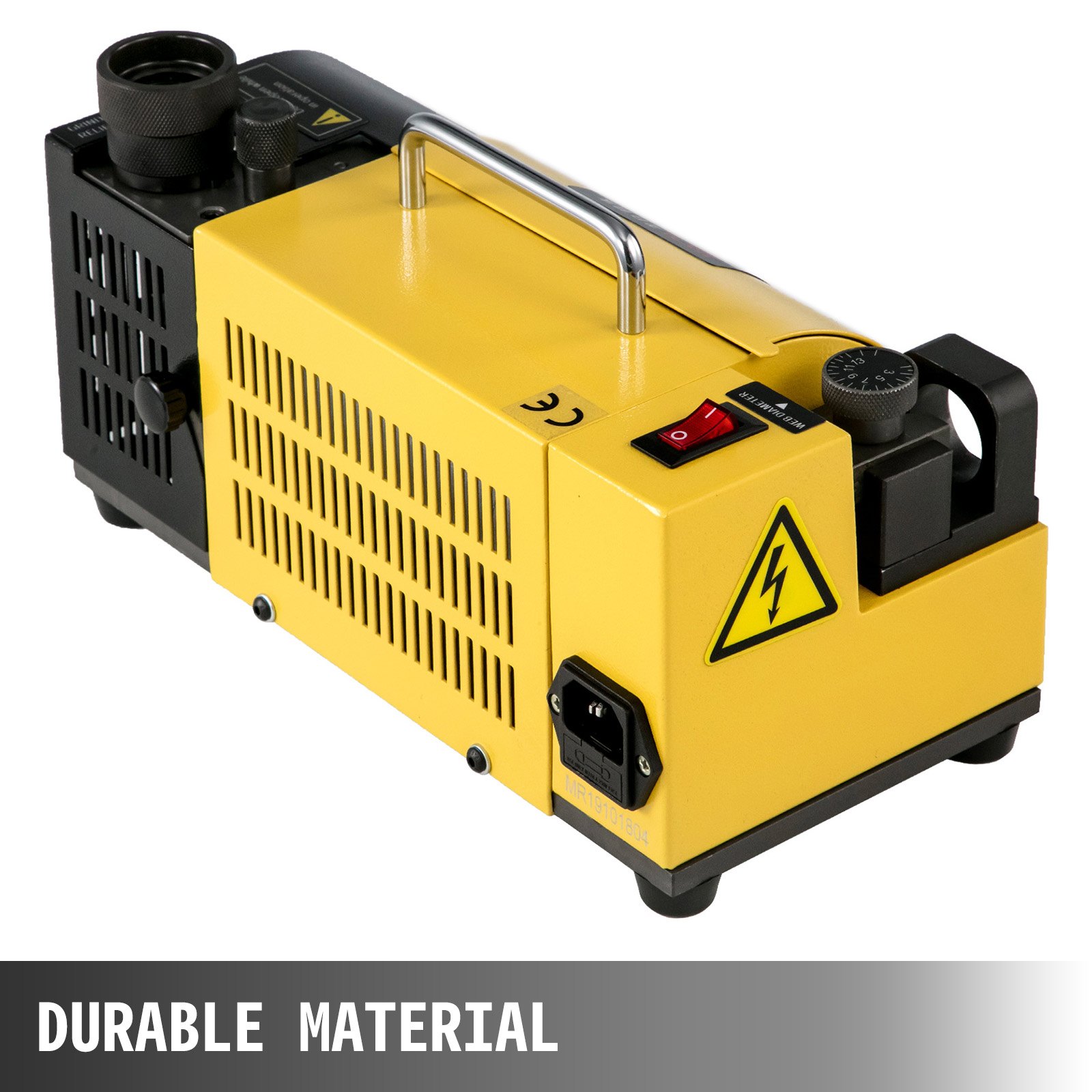 VEVOR Macchina per Affilare MR-13A Affilatrice per Smerigliatrice Colore Giallo Nero 120W Affilatrice per Punte da Trapano 220V Fresa per Riaffilatu